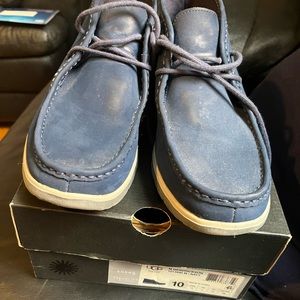 Vintage Ugg mens chukka shoes tread lite collection blue